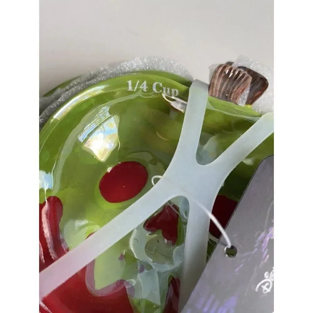 Set Of 4 Disney Halloween Villains Poisoned Apple Measuring Cups Iridescent NEW‎